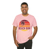 Beach Bum T-Shirt - Retro Palm Tree Unisex Beach Bum Shirt