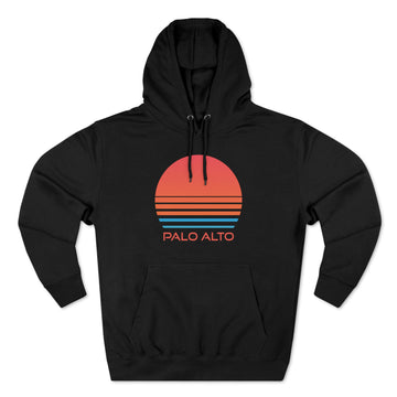 Buy black Premium Palo Alto, California Hoodie - Retro 80s Unisex Sweatshirt