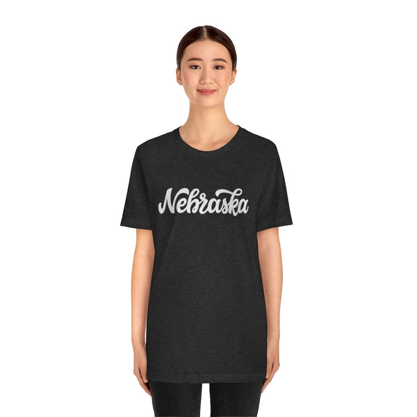Nebraska T-Shirt - Hand Lettered Unisex Nebraska Shirt