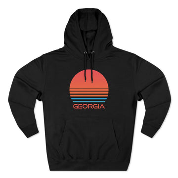 Buy black Premium Georgia Hoodie - Retro 80s Unisex Sweatshirt