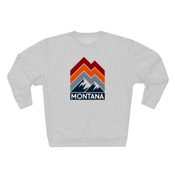 Buy heather-grey Premium Montana Sweatshirt - Retro Unisex Premium Crewneck Montana Sweatshirt