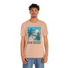 San Diego, California T-Shirt - Retro Palm Tree & Beach Unisex San Diego Shirt