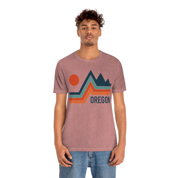 Oregon T-Shirt - Retro Mountain Unisex Oregon Shirt
