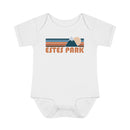 Estes Park Baby Bodysuit - Retro Mountain Estes Park, Colorado Baby Bodysuit-4
