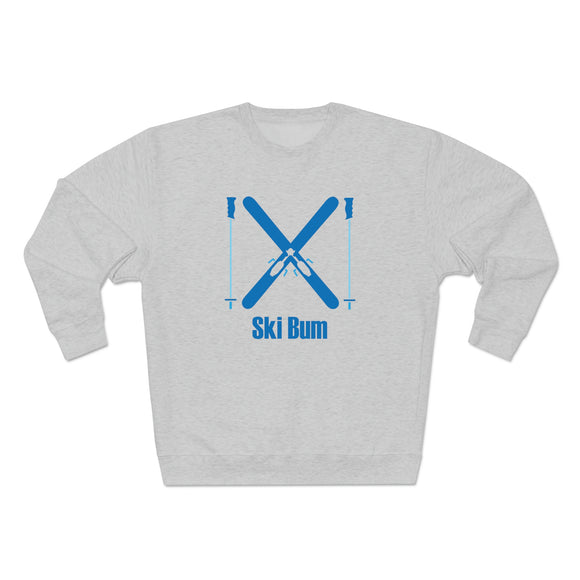 Premium Ski Bum Crewneck Sweatshirt - Retro Unisex Sweatshirt