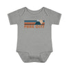 Park City Baby Bodysuit - Retro Mountain Park City, Utah Baby Bodysuit