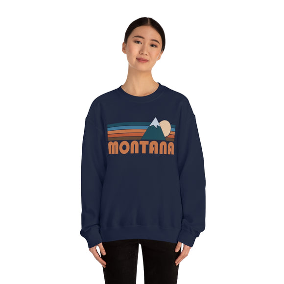 Montana Sweatshirt - Retro Mountain Unisex
