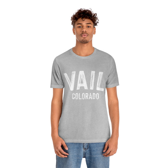 Vail, Colorado Shirt - Paint Text Unisex Vail T-Shirt
