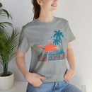 Los Angeles, California T-Shirt - Retro Palm Tree & Beach Unisex Los Angeles Shirt-9