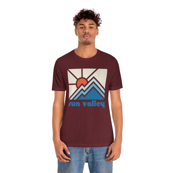 Sun Valley Shirt, Idaho Retro T-Shirt, Colorful Idaho tee, Sun Valley Mountain Shirt