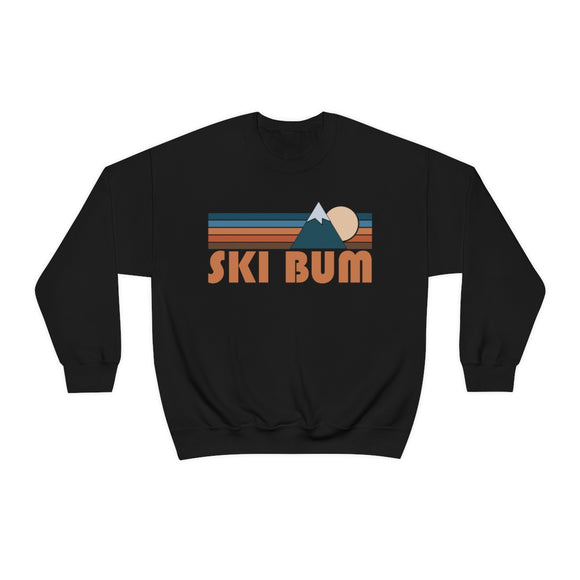 Ski Bum Sweatshirt - Retro Mountain Unisex