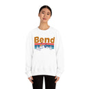 Bend, Oregon Crewneck Sweatshirt - Mountain & Birds Unisex-2