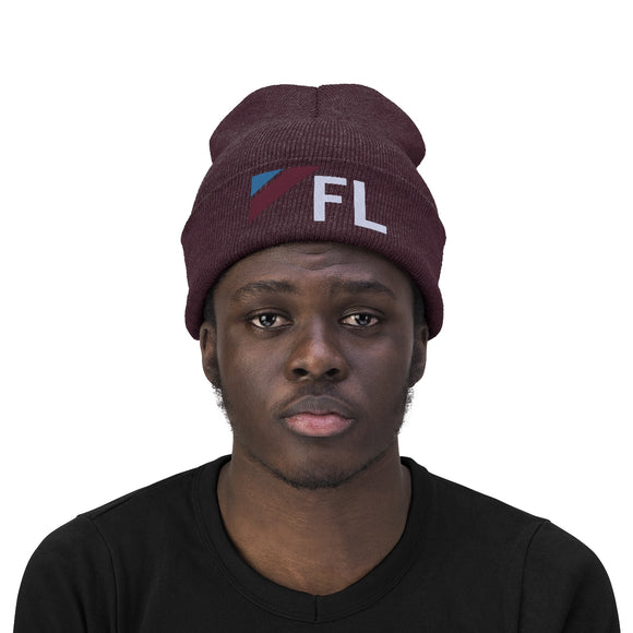 Florida Beanie - Adult Embroidered Retro Florida Knit Hat