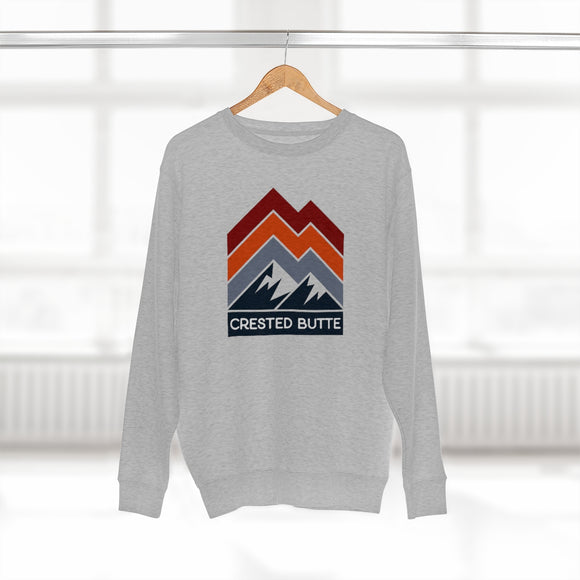 Premium Crested Butte Sweatshirt - Retro Unisex Premium Crewneck Crested Butte, Colorado Sweatshirt