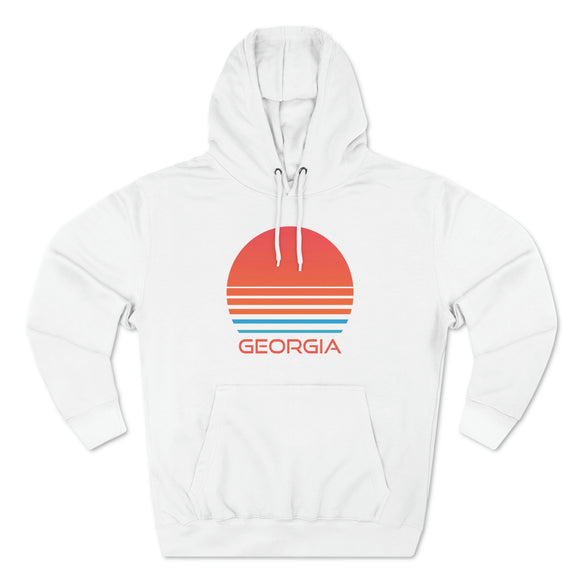Premium Georgia Hoodie - Retro 80s Unisex Sweatshirt