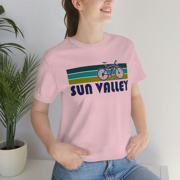 Sun Valley T-Shirt - Retro Mountain Bike Adult Unisex Sun Valley, Idaho T Shirt