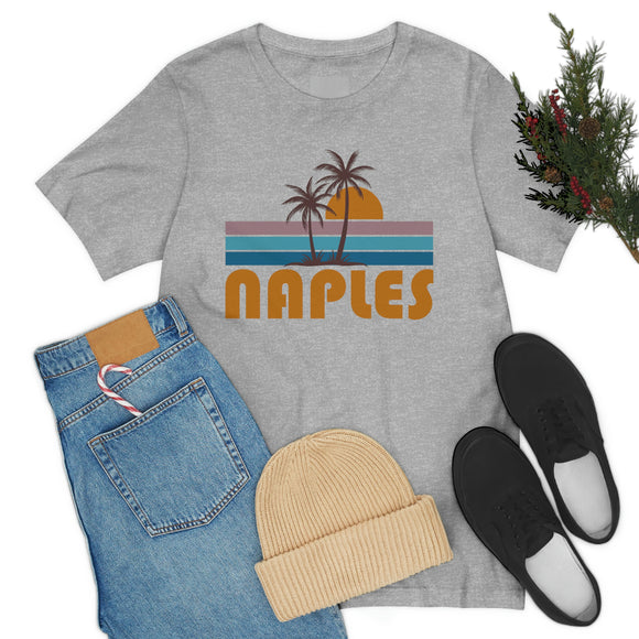Naples, Florida T-Shirt - Retro Palm Tree Unisex Naples Shirt