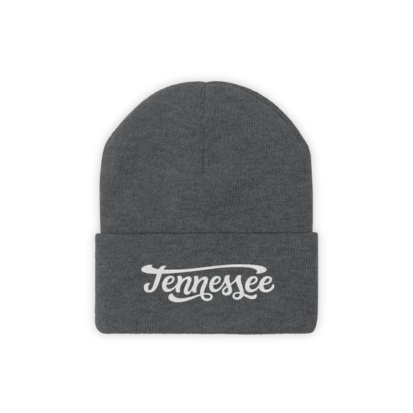 Tennessee Beanie - Adult Hand Lettered Embroidered Tennessee Knit Hat