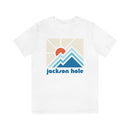 Jackson Hole Shirt, Wyoming Retro T-Shirt, Colorful Wyoming tee, Jackson Hole Mountain Shirt-4
