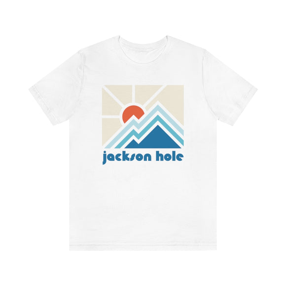 Jackson Hole Shirt, Wyoming Retro T-Shirt, Colorful Wyoming tee, Jackson Hole Mountain Shirt