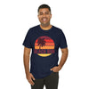 Beach Bum T-Shirt - Retro Palm Tree Unisex Beach Bum Shirt