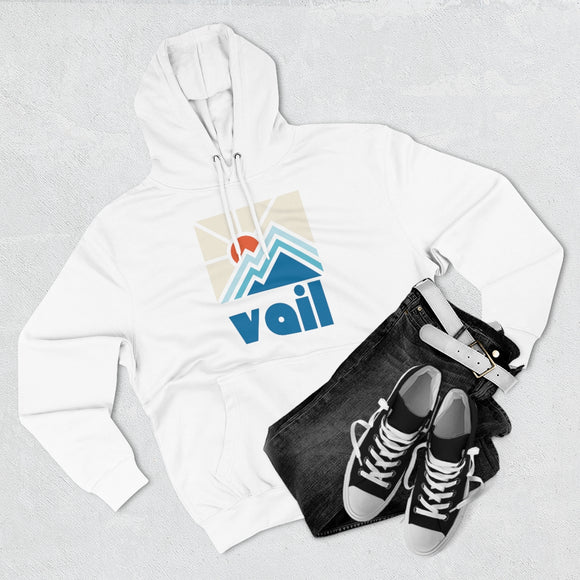 Premium Vail, Colorado Hoodie - Min Mountain Unisex Sweatshirt