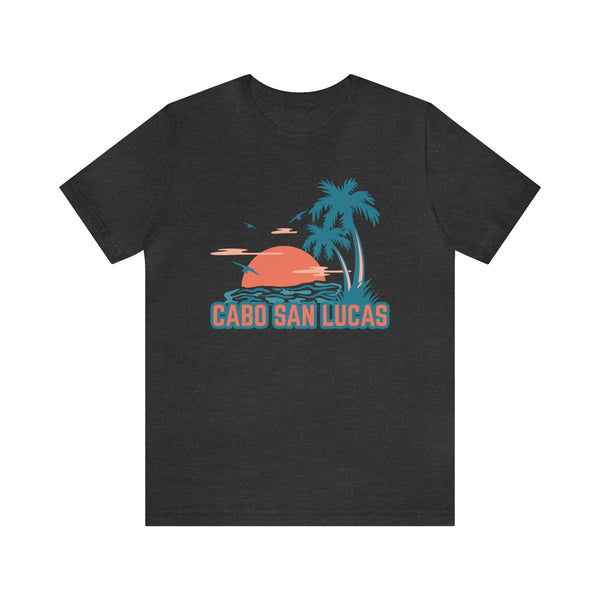 Cabo San Lucas, Mexico T-Shirt - Retro Palm Tree & Beach Unisex Cabo San Lucas Shirt
