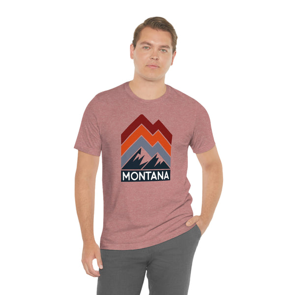 Montana T-Shirt - Retro Mountain Unisex Montana Shirt