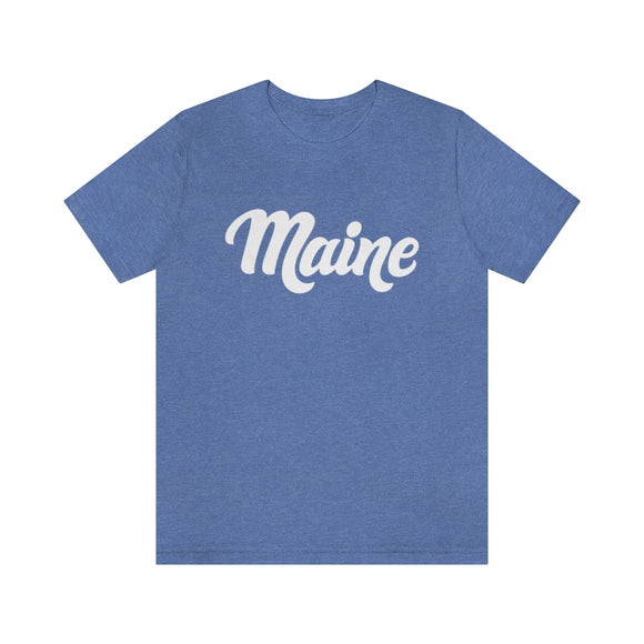 Maine T-Shirt - Hand Lettered Unisex Maine Shirt