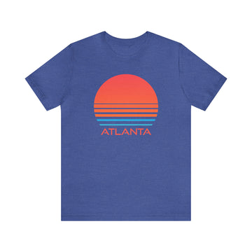 Buy heather-true-royal Atlanta, Georgia Shirt - Retro 80s Unisex Atlanta T-Shirt