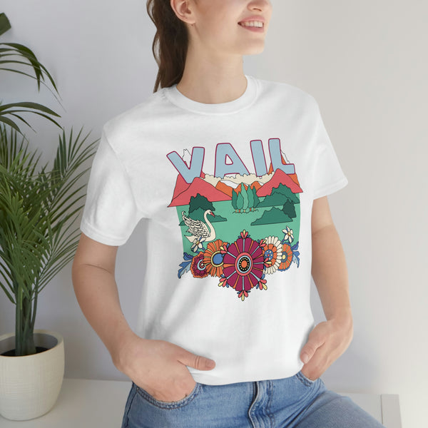 Vail Shirt, Colorado Retro T-Shirt, Hippie Style Colorado tee, Vail Mountain Shirt