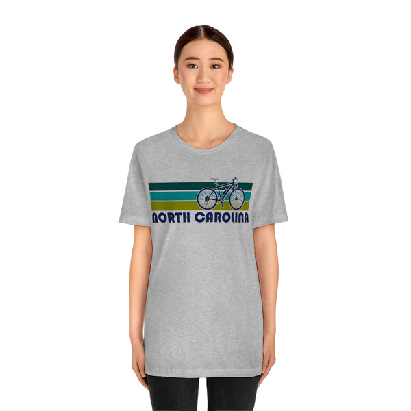 North Carolina T-Shirt - Retro Mountain Bike Adult Unisex North Carolina T Shirt