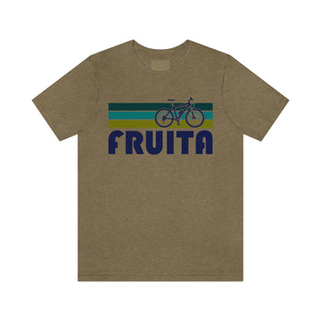 Buy heather-olive Fruita T-Shirt - Retro Mountain Bike Adult Unisex Fruita, Utah T Shirt