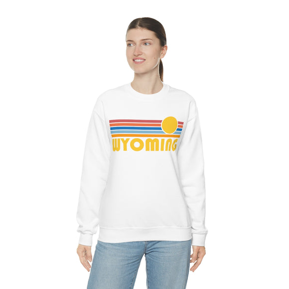 Wyoming Sweatshirt - Retro Sunrise Unisex