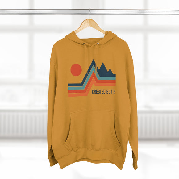 Premium Crested Butte, Colorado Hoodie - Retro Unisex Sweatshirt
