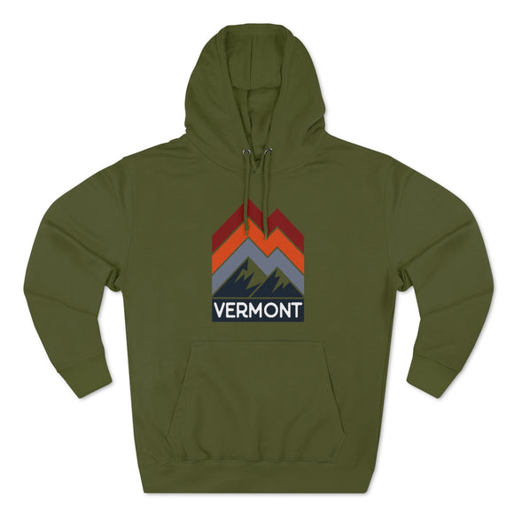 Premium Vermont Hoodie - Retro Unisex Sweatshirt