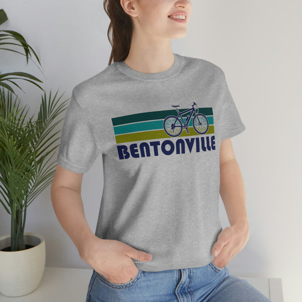 Bentonville T-Shirt - Retro Mountain Bike Adult Unisex Bentonville, Arkansas T Shirt