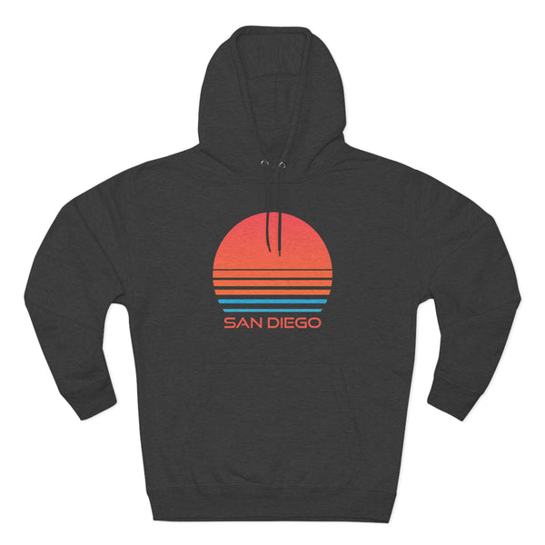 Premium San Diego, California Hoodie - Retro 80s Unisex Sweatshirt