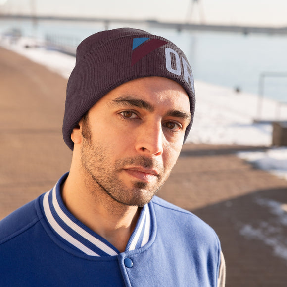 Oregon Beanie - Adult Embroidered Retro Oregon Knit Hat