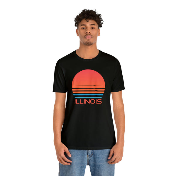 Illinois T-Shirt - Retro 80s Unisex Illinois Shirt