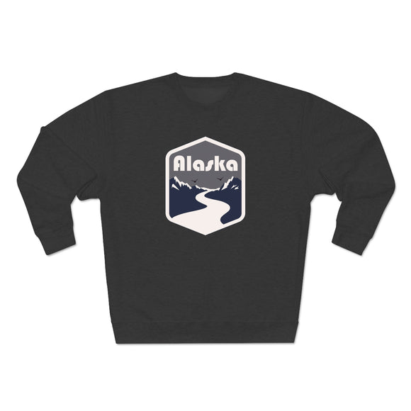 Premium Alaska Crewneck Sweatshirt - Retro Unisex Sweatshirt
