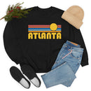 Atlanta, Georgia Crewneck Sweatshirt - Retro Sunset Unisex-15