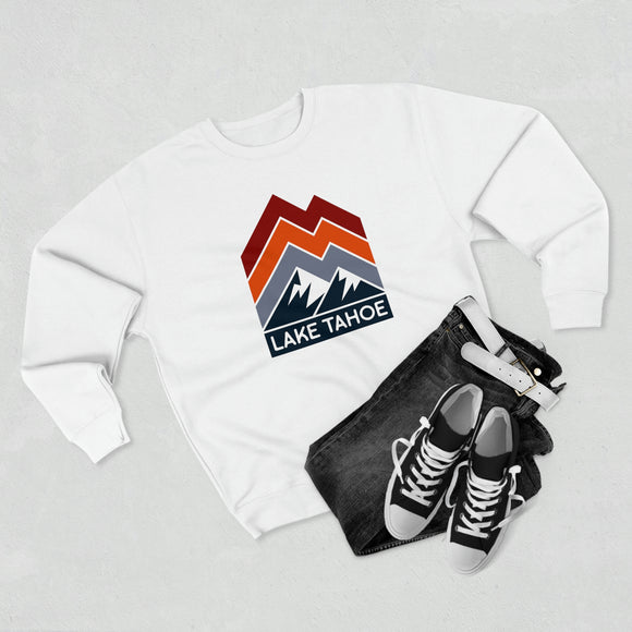 Premium Lake Tahoe Sweatshirt - Retro Unisex Premium Crewneck Lake Tahoe, California Sweatshirt
