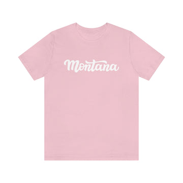 Buy pink Montana T-Shirt - Hand Lettered Unisex Montana Shirt