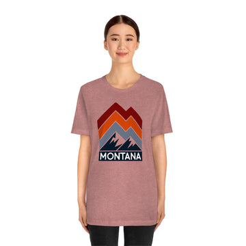 Montana T-Shirt - Retro Mountain Unisex Montana Shirt - 0