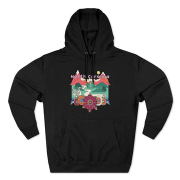 Buy black Premium North Carolina Hoodie - Boho Unisex Sweatshirt