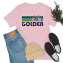 Golden T-Shirt - Retro Mountain Bike Adult Unisex Golden, Colorado T Shirt-61