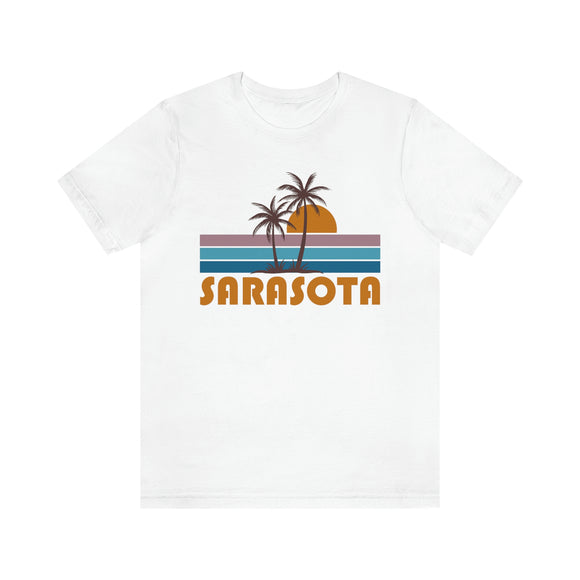 Sarasota, Florida T-Shirt - Retro Palm Tree Unisex Sarasota Shirt