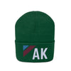Alaska Beanie - Adult Embroidered Retro Alaska Knit Hat