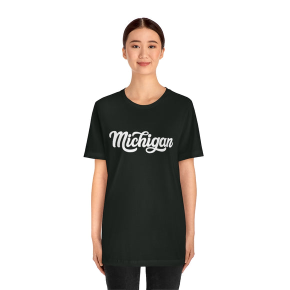 Michigan T-Shirt - Hand Lettered Unisex Michigan Shirt